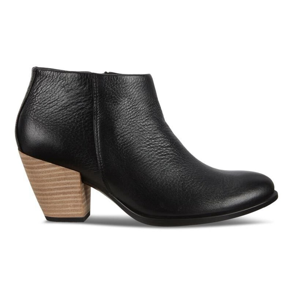 Womens Boots - ECCO Shape 55 Western - Black - 6019MYWJC